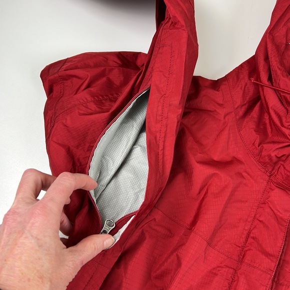 MARMOT Red  Full Zipper Rain Coat Windbreaker - Picture 6 of 12